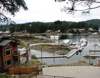 Sunshine-Coast-Painted_Boat-Madeira-Park-View-from-deck